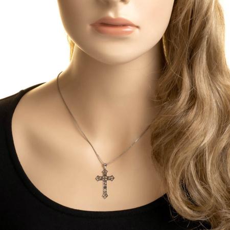 Stříbrný přívěsek - křížek | Argento.cz