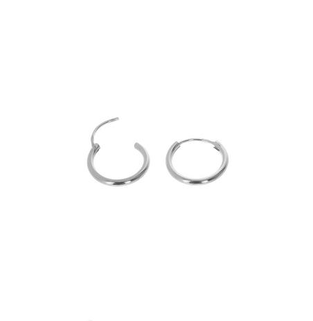 Stříbrné náušnice kroužky - průměr 14 mm | Argento.cz