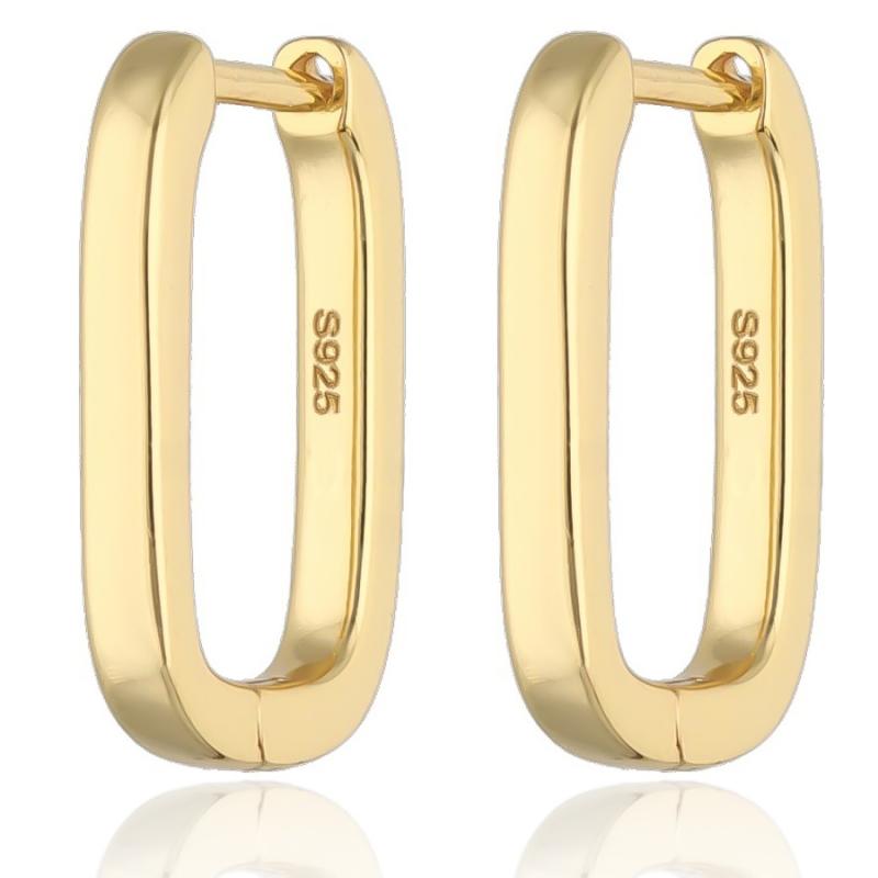 Pozlacené stříbrné náušnice | Argento.cz