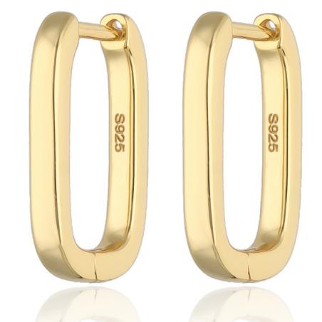 Pozlacené stříbrné náušnice | Argento.cz