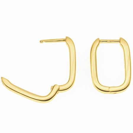 Pozlacené stříbrné náušnice | Argento.cz