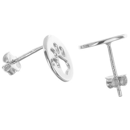 Stříbrné náušnice - labka | Argento.cz