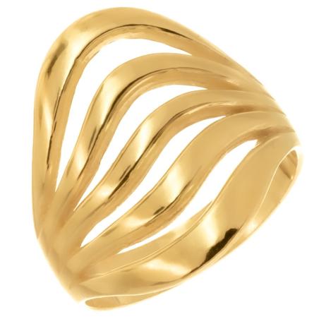 Pozlacený stříbrný prsten | Argento.cz