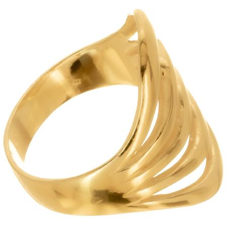 Pozlacený stříbrný prsten | Argento.cz