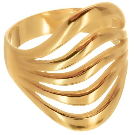 Pozlacený stříbrný prsten | Argento.cz