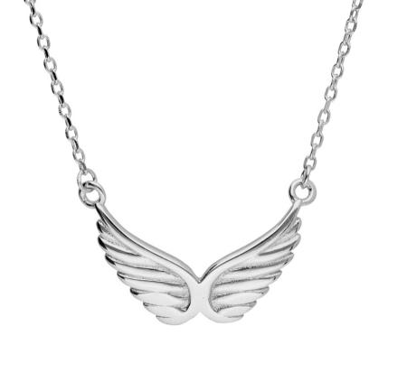 Stříbrný náhrdelník - andělské křídlo, délka 43 až 46 cm | Argento.cz