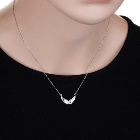 Stříbrný náhrdelník - andělské křídlo, délka 43 až 46 cm | Argento.cz
