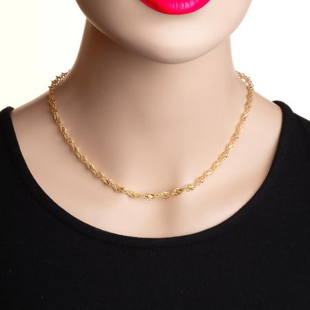 Pozlacený stříbrný řetízek - tloušťka 5 mm | Argento.cz