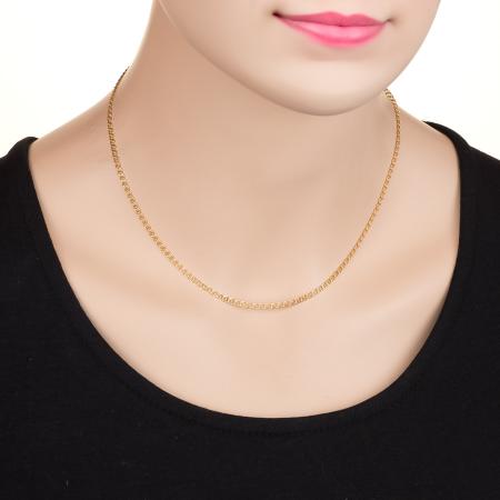 Pozlacený stříbrný řetízek - vzor Love, šířka 2,5 mm | Argento.cz