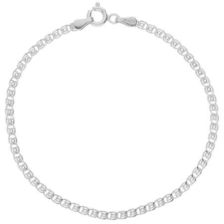 Stříbrný náramek - vzor Love, šířka 2,5 mm | Argento.cz