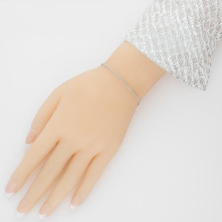 Stříbrný náramek - vzor Love, šířka 2,5 mm | Argento.cz