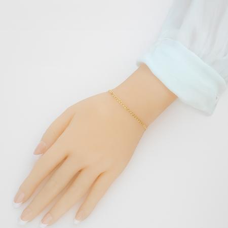 Pozlacený stříbrný náramek - vzor Love, šířka 2,5 mm | Argento.cz