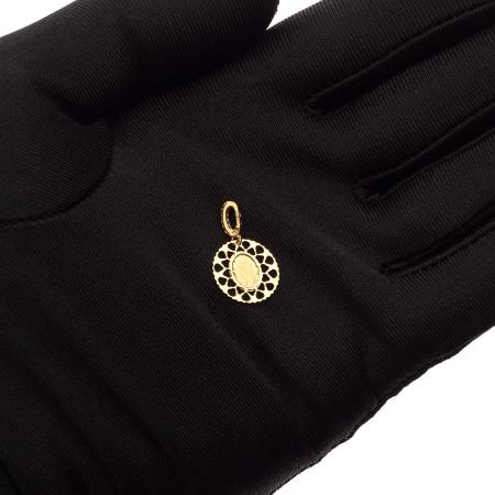 Zlatý přívěsek Zázračná medailka - čiré kulaté zirkony | Argento.cz