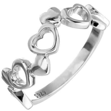 Stříbrný prsten - srdíčko | Argento.cz