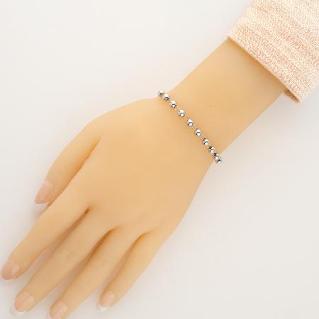 Stříbrný náramek růženec - 1 desítek, křížek s Ježíšem, Zázračná medailka, délka 16 až 23 cm | Argento.cz