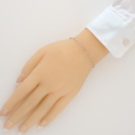 Pozlacený stříbrný náramek růženec - 1 desítek, křížek, Zázračná medailka, délka 17 až 20 cm | Argento.cz