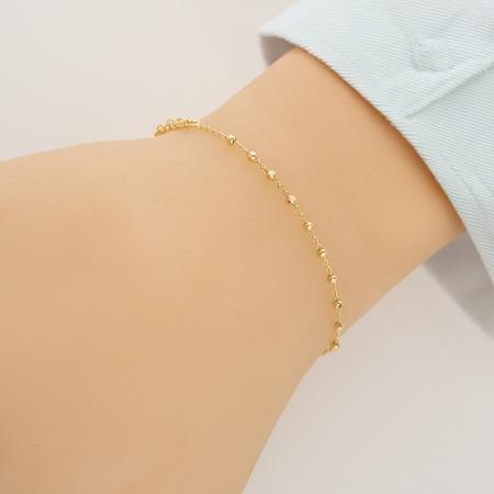 Stříbrný náramek růženec - 1 desítek, křížek, Zázračná medailka, délka 17 až 20 cm | Argento.cz