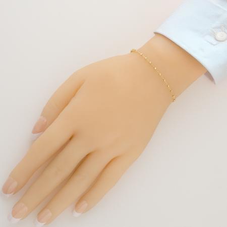 Stříbrný náramek růženec - 1 desítek, křížek, Zázračná medailka, délka 17 až 20 cm | Argento.cz