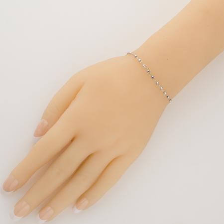 Stříbrný náramek růženec - 1 desítek, křížek, Zázračná medailka, délka 18 až 24 cm | Argento.cz