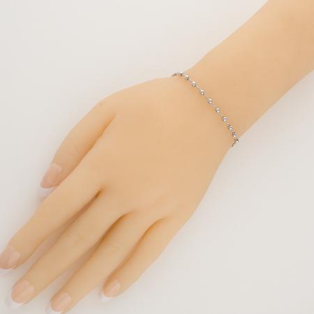 Stříbrný náramek růženec - 1 desítek, křížek, Zázračná medailka, délka 18 až 24 cm | Argento.cz