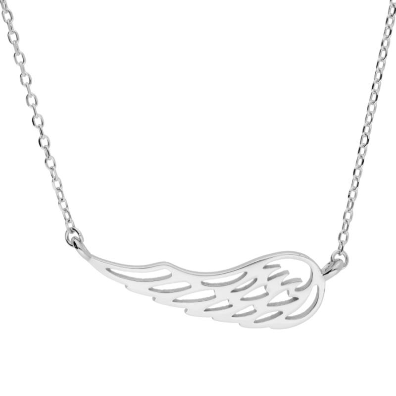Stříbrný náhrdelník - andělské křídlo, délka 43 až 46 cm | Argento.cz