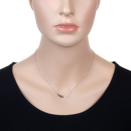 Stříbrný náhrdelník - andělské křídlo, délka 43 až 46 cm | Argento.cz