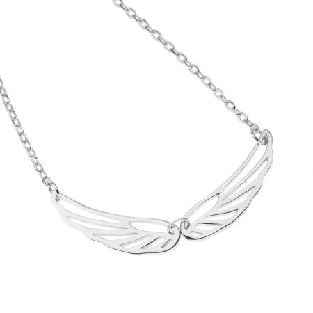 Stříbrný náhrdelník - andělské křídlo, délka 43 až 46 cm | Argento.cz