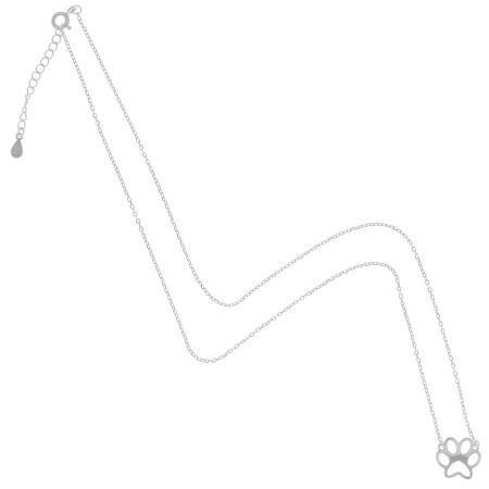 Stříbrný náhrdelník - labka, délka 43 až 46 cm | Argento.cz