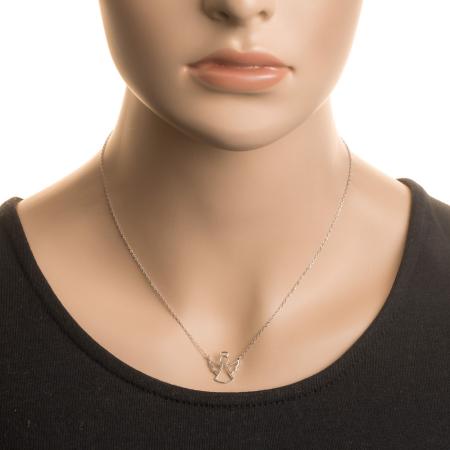 Stříbrný náhrdelník - anděl, délka 43 až 46 cm | Argento.cz