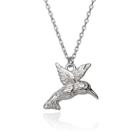 Stříbrný náhrdelník - kolibřík, délka 43 až 46 cm | Argento.cz