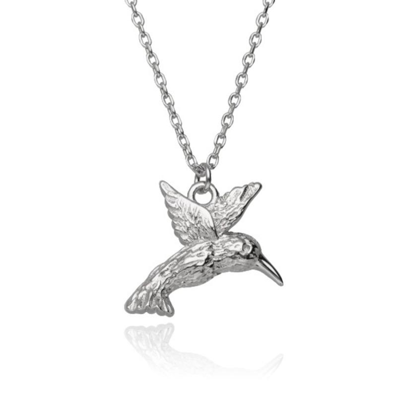 Stříbrný náhrdelník - kolibřík, délka 43 až 46 cm | Argento.cz