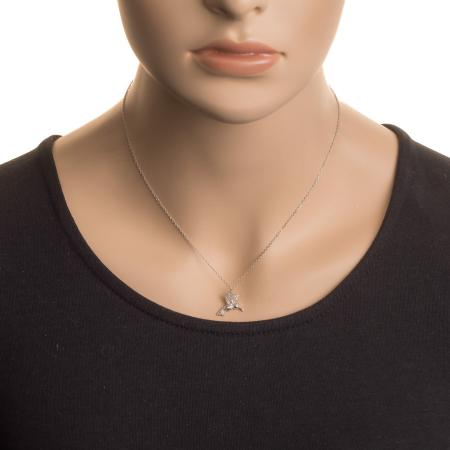 Stříbrný náhrdelník - kolibřík, délka 43 až 46 cm | Argento.cz