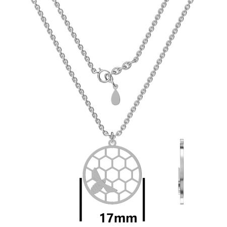 Stříbrný náhrdelník - včelka, délka 43 až 46 cm | Argento.cz