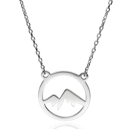 Stříbrný náhrdelník - hory, délka 43 až 46 cm | Argento.cz