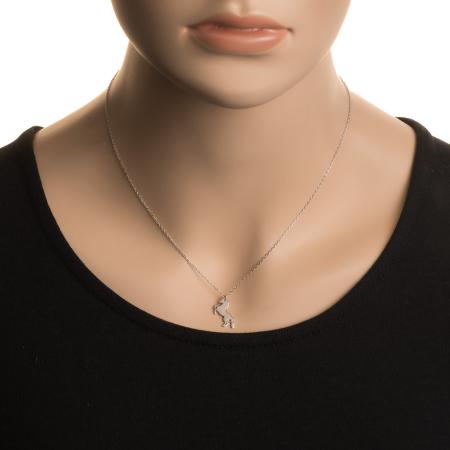 Stříbrný náhrdelník - jednorožec, délka 43 až 46 cm | Argento.cz