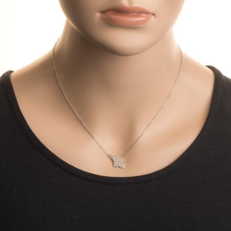 Stříbrný náhrdelník - slon, délka 43 až 46 cm | Argento.cz