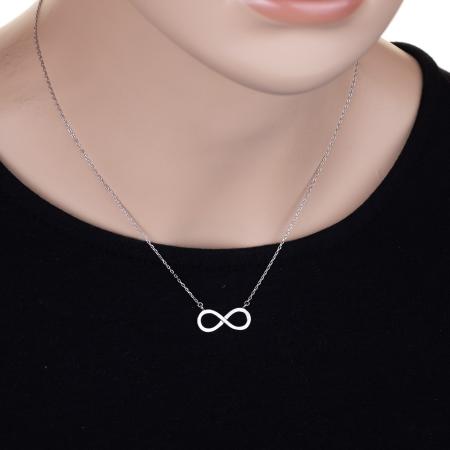 Stříbrný náhrdelník - nekonečno, délka 43 až 46 cm | Argento.cz