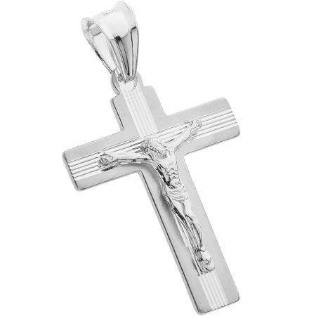 Stříbrný přívěsek - křížek s Ježíšem | Argento.cz