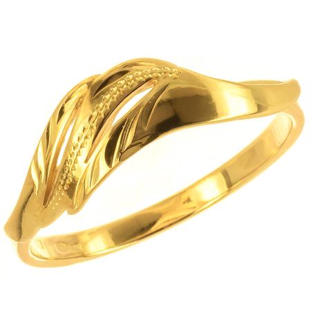 Pozlacený stříbrný prsten - s ručním gravírem | Argento.cz