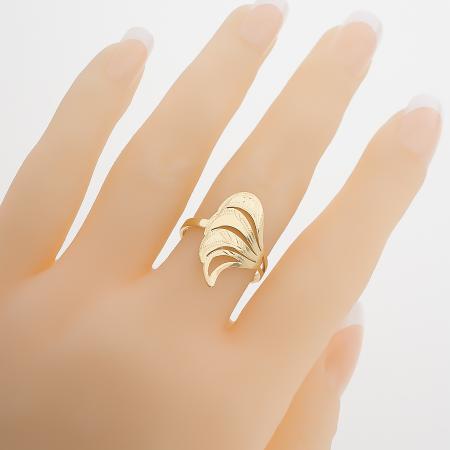 Pozlacený stříbrný prsten - s ručním gravírem | Argento.cz