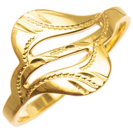 Pozlacený stříbrný prsten - s ručním gravírem | Argento.cz