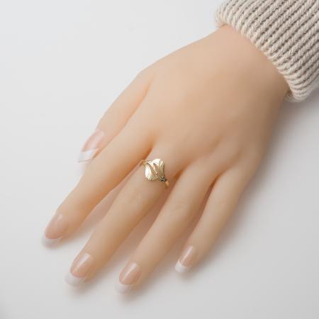 Pozlacený stříbrný prsten - s ručním gravírem | Argento.cz