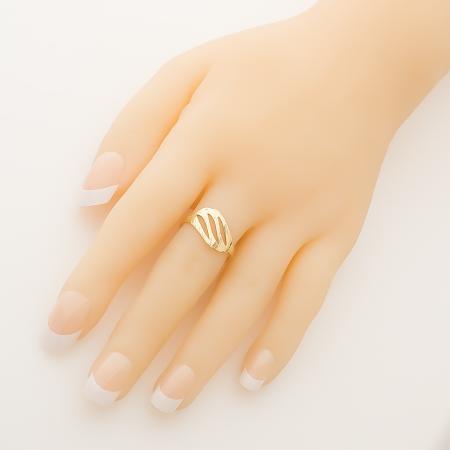 Pozlacený stříbrný prsten - s ručním gravírem | Argento.cz