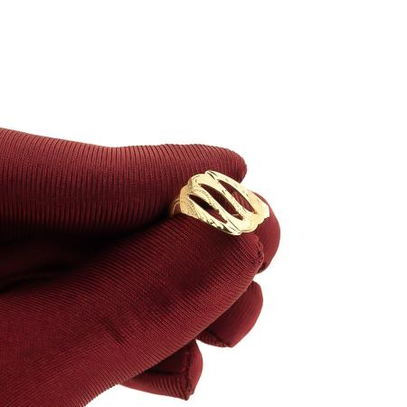 Pozlacený stříbrný prsten - s ručním gravírem | Argento.cz