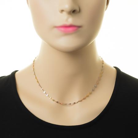 Kombinovaný stříbrný řetízek - vzor Kávové zrno, šířka 2,8 mm | Argento.cz