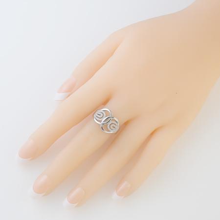 Stříbrný prsten - čiré kulaté zirkony | Argento.cz