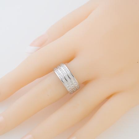 Stříbrný prsten - čiré kulaté zirkony | Argento.cz