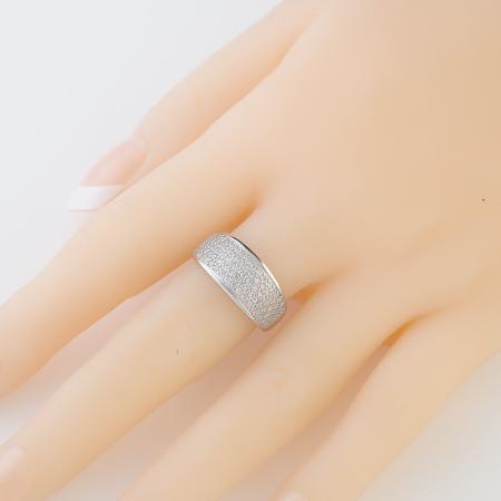 Stříbrný prsten - čiré kulaté zirkony | Argento.cz