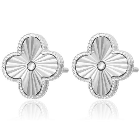 Stříbrné náušnice - čtyřlístek | Argento.cz