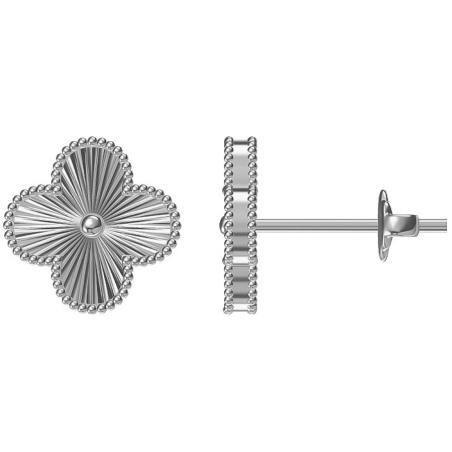 Stříbrné náušnice - čtyřlístek | Argento.cz